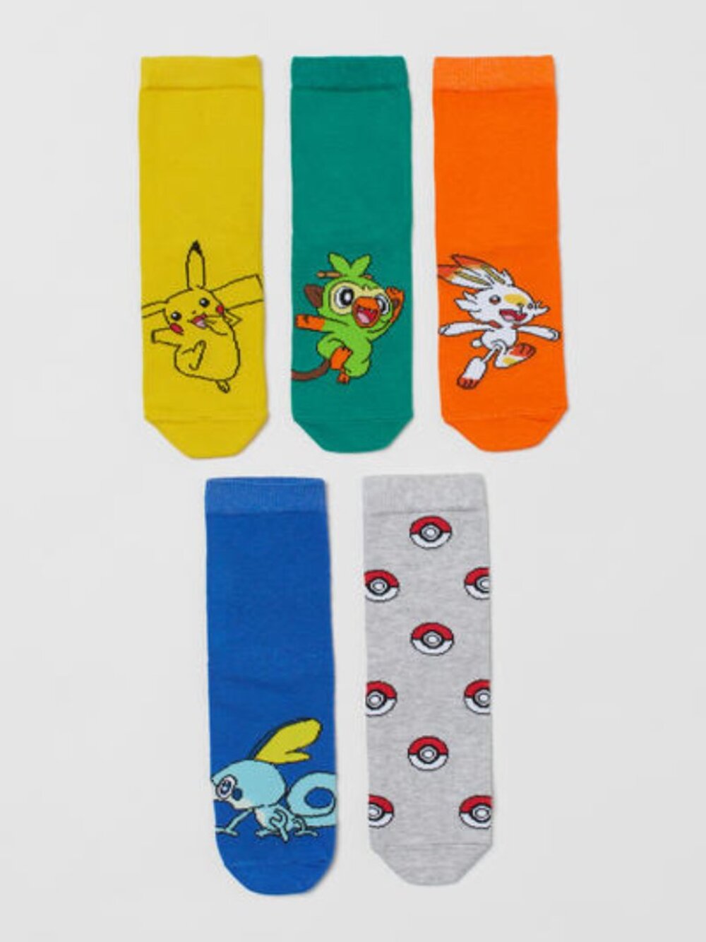 H&M Pokemon NWT socks, 5 pack, size 13 - 1.5